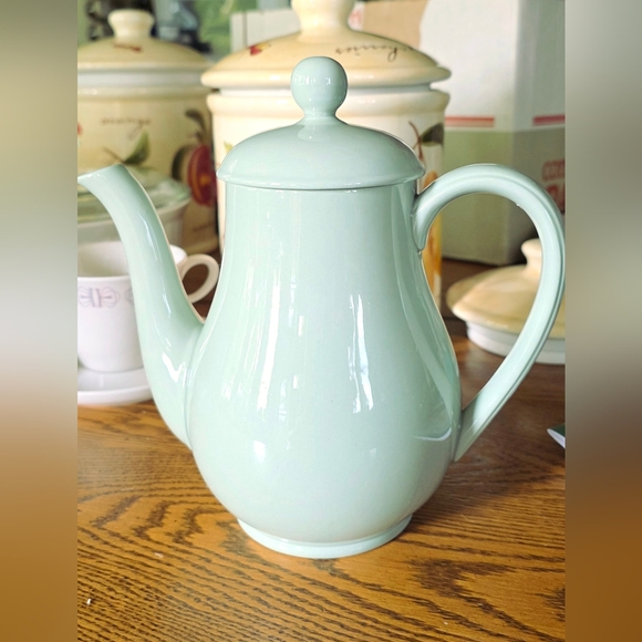 Spode Flemish Green Coffee POT Mid-Century Modern 1950's BEAUTIFUL - Picture 5 of 6